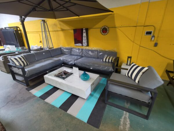 The MANHATTAN Sectional Conversation Set.